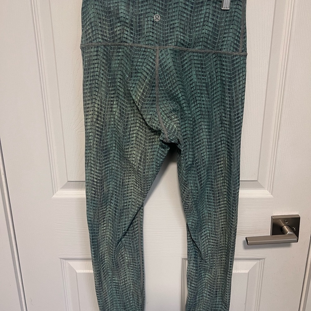 lululemon athletica Teal Patterned Leggings